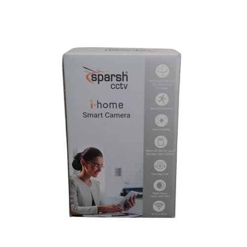 Image of SPARSH 3MP WI-FI Pan-Tilt Camera | Smart PT Camera with HD Video, Night Vision, Motion Detection, Two-Way Audio, Mobile App Control | Indoor Security Camera | Pack of 2