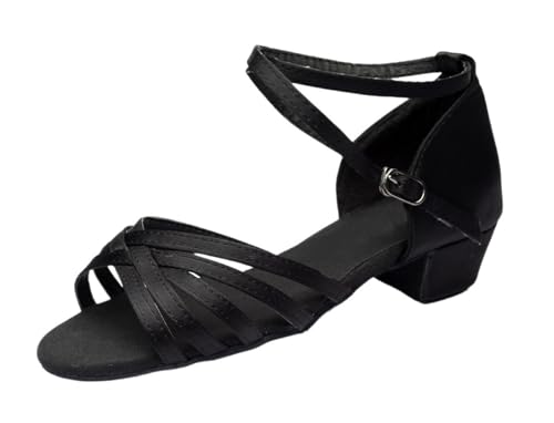 Dancing Shoes for Woman Latin Dance Shoes Ladies Girl Tango Ballroom Salsa Dancing Shoes Soft Bottom Exercise Shoes(Black,27)