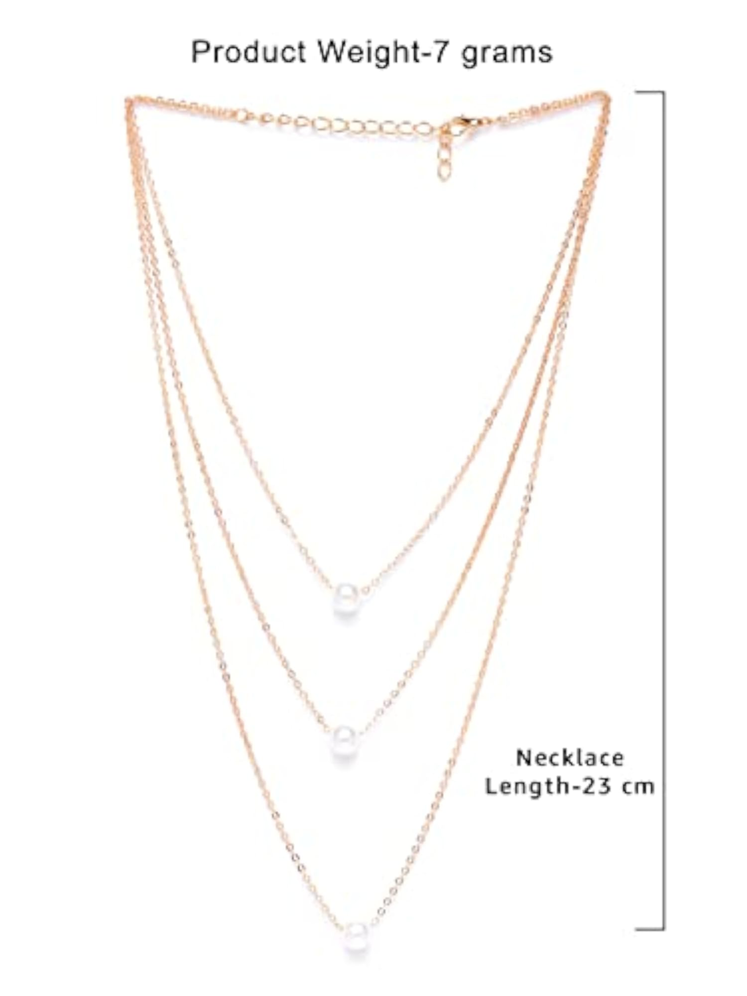 Layered Contemporary Brass Chain For Women