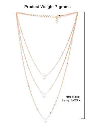 Layered Contemporary Brass Chain For Women