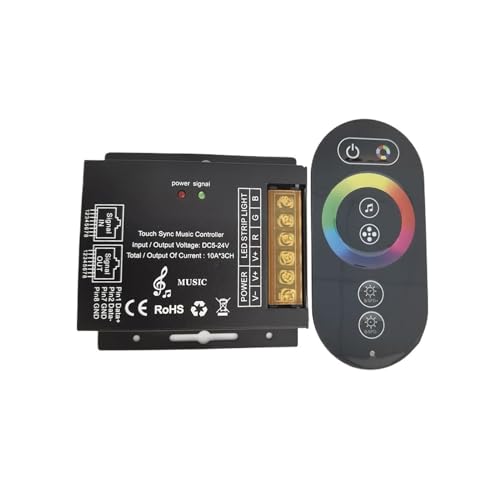 Interrupteur tactile 6 touches DC12V 24V pour bande lumineuse LED monochrome et RGBWC