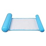【Durabilidad】 La hamaca de cama flotante está hecha de PVC de alta calidad, tiene un diseño ergonómico, tiene buena hermeticidad y comodidad, y es muy duradera. Suficiente para soportar 200 libras, puede ser utilizado tanto por adultos como por niños.