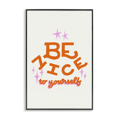 Poster encadré Be Nice To Yourself décoration murale moderne pour salon et bureau