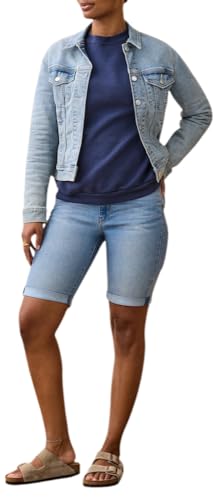 Image of Levi Strauss Signature Gold Women's Mid-Rise Bermuda Shorts Stretch Denim (Available in Plus Size)