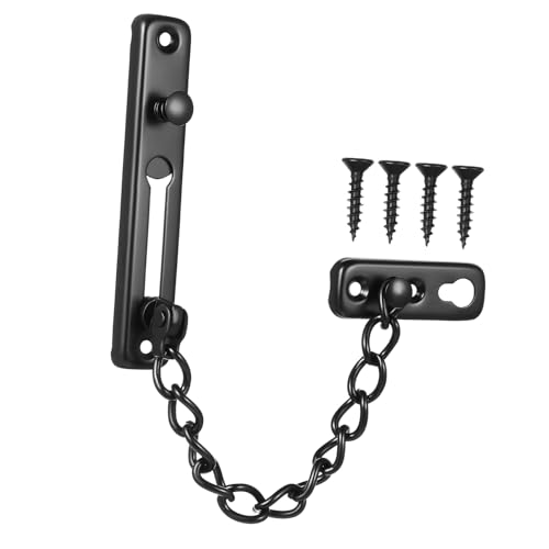 DIYEAH Cadena de Seguridad de Puerta de Inoxidable con Tornillos Instalación y Moderno para Protección Interior y Seguridad Infantil