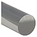 Rod, Poly, Clear, 1/2 In Dia x 6 Ft L