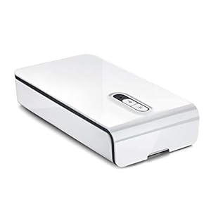 Mitsuru UV Smartphone Sanitizer, Mobile Phone Disinfector + Charger Compatible with iPhone 8/X/11/Pro, Galaxy S7/ S8/ S9/ S10/ S20 / S20+ and others Jewelry, Watches – White