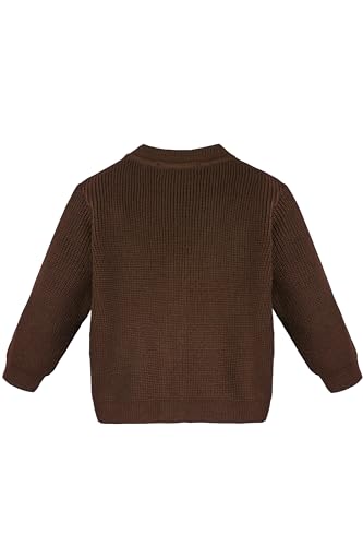 Image of Lilax Baby Boys Basic Long Sleeve V-Neck Classic Knit Cardigan Sweater