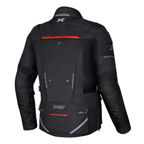 Jaqueta X11 para Motociclista, Preta (BR, Alfa, M, Regular, Regular, Masculino)
