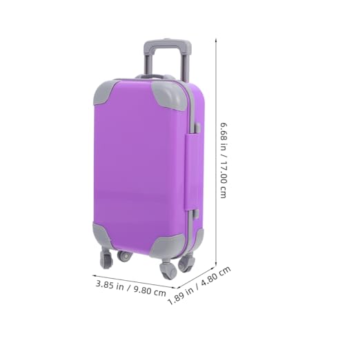 ifundom 2Pcs Mini Suitcase, Miniature Luggage Case Doll Travel Case for Dollhouse and Jewelry Storage Miniature Furniture, Small Suitcases Party Favor Box by ifundom - Image 2