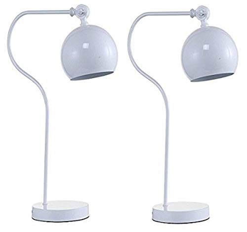 Major-Q Boutique White 19.5" H Table Lamp Set
