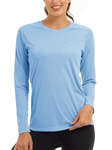 KEFITEVD UV Shirt Damen Sportshirt Langarm Tshirt Damen Wandershirt...