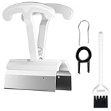 JM.JEEMI 4-Key Keycap Puller & Remover Tool, 4X Faster Keycap Removal for Mechanical & Hot-Swappable Keyboards, Keyboard Cleaning Tool Compatible with Most Key Layout, Large, White