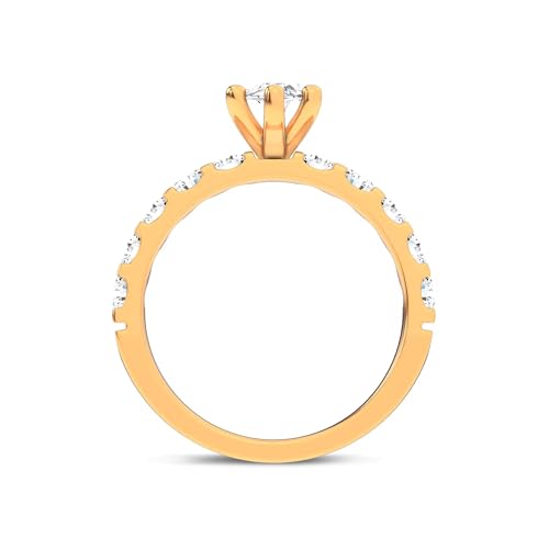 1-2-3-4-5 Carat Marquise & Round Cut VVS1-2 D/E/F Color IGI Certified Lab Grown Diamond Jules Classic Pavé Engagement Ring For Women3