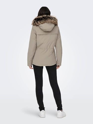 ONLY Damen Langer ONLNEWSTARLINE AW Parka CC OTW 15297128,Weathered Teak,L – Ansicht 7