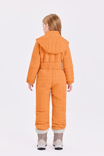 Image of Haloumoning Kid Snowsuit Girls Hooded Waterproof Insulated Ski Suit