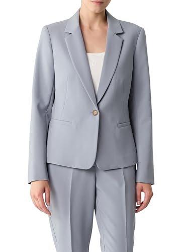 Comma Taillierter Blazer mit Reverskragen und Leistentaschen