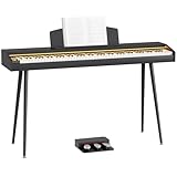UMOMO 88 Key Weighted Digital Piano with Adjustable Light, 88 Key Hammer-action Keyboard Piano for Beginners with MIDI, Black