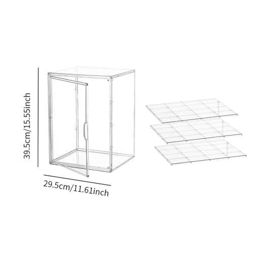 Tachiuwa Bakery Display Case Dessert Holder Tray with Clear Lid, Pastry Storage Box, Bakery Organizer for Commercial Bread Donut