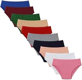 Kit 10 Calcinhas Femininas Conforto Plus Size De Algodão Cotton