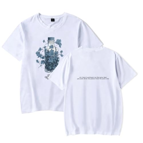 OUHZNUX Chanteur T-Shirt David Kushner Imprimé Femme Homme Y2K T-Shirt Manches Courtes Périphérique T-Shirt Surdimensionné Couple T-Shirt XS-3XL-Black||XS