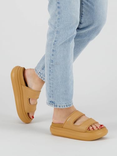 Image of REEF Cushion Bondi 2 Bar Women's Slide Sandal, Lightweight and Supportive Footbed, Water Friendly