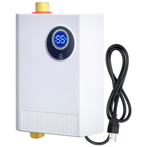 ECOTINYMACH 110V Tankless Water Heater Electric, 3000W Compact Water Heater by ECOTINYMACH - Used condition - US$27.97