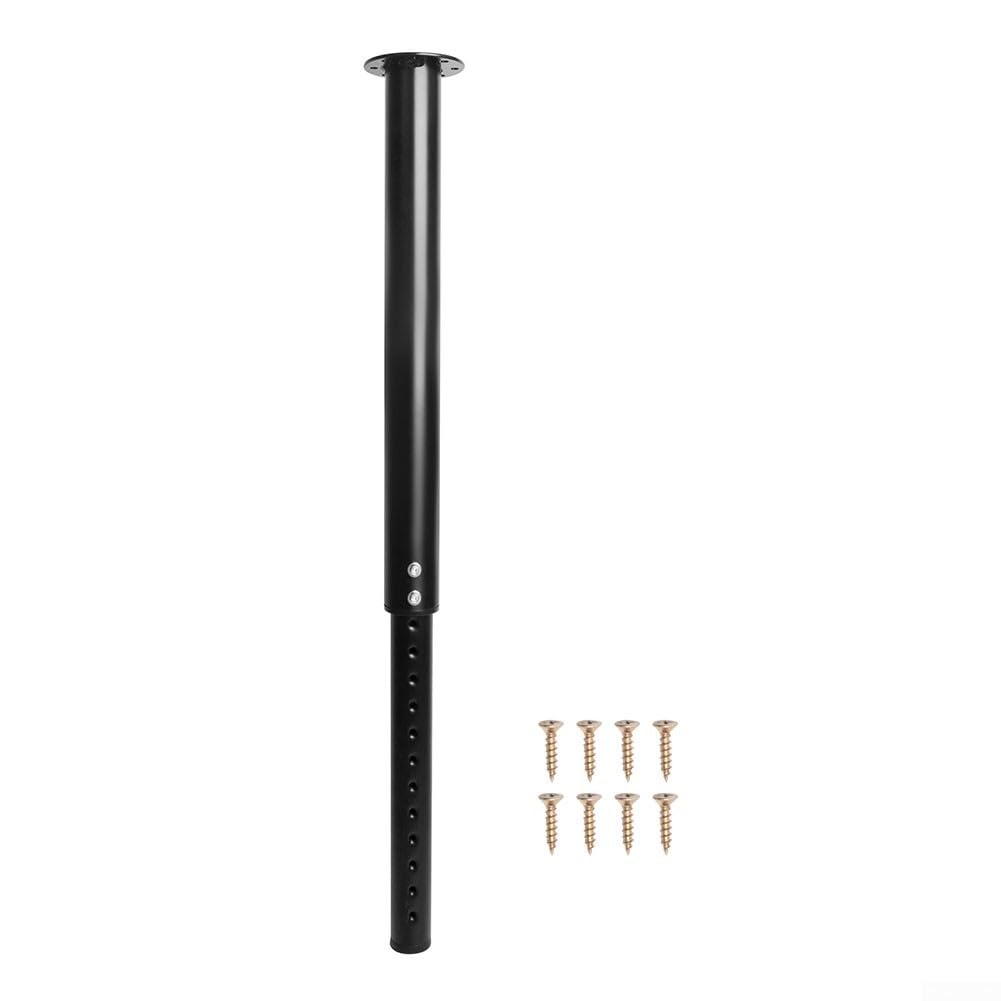 Piede da Tavolo Telescopico in Lega di Alluminio Regolabile in Altezza 510-935mm Nero Opaco Per Camper Barca Yacht Per Caravan Camper Camper Camper Van Per Supporto Robusto Con Viti Set Facile