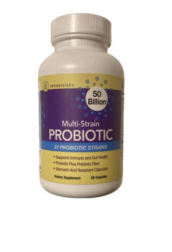 InnovixLabs Multi-Strain Probiotic Supplement - for Gut Health, 50 Billion CFU