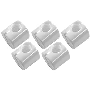 Cyclingcolors 5x Zylindermuttern M8 Weiß