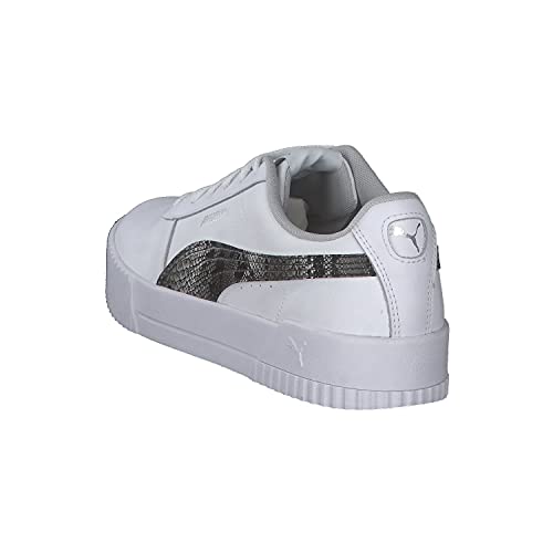 Image of Puma womens Carina L Snake FS Low Boot Puma White-Gray Violet-Puma Silver 4 UK (38238402)