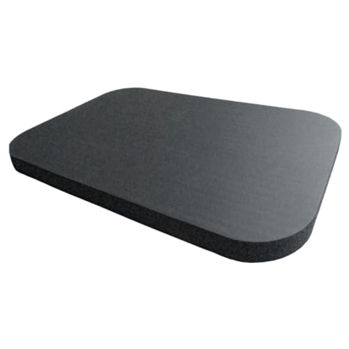 Rodilleras para yoga, materiales antideslizantes, esterilla de pilates, color negro, para mujeres y hombres, 29 x 19 x 1,5 cm, pequeños cojines de meditación extragruesos que proporcionan comodidad