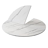 Bisagra oculta: El tablero redondo de repuesto cuenta con un diseño de bisagra oculta. Esto garantiza que las partes frontal y posterior del escritorio permanezcan planas al abrirlo y usarlo. Disponible en seis tamaños: 120 cm/47,2