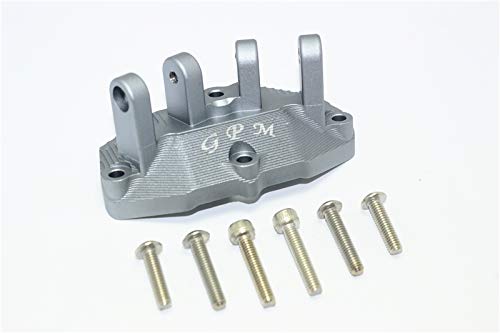 GPM Aluminium Mount For Upper Gearbox Rear Upper Suspension Links LOSI 1:6 Super Baja Rey 4X4 / Super Baja Rey 2.0 / Super Rock Rey V2 / Super Baja Rey BND Upgrades - Grey Silver