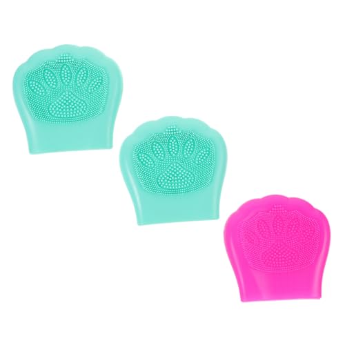 GALPADA 1Set Cat Paw Silicone Facial Brush Multifunctional Skin Cleansing Tool Safe Food Grade Silicone Gentle Exfoliating Face Scrubber for Daily Use Random Colors