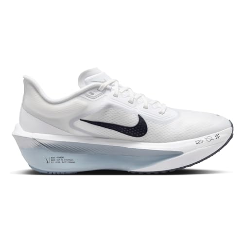 Nike Zoom Fly 6 Women's Road Racing Shoes (FN8455-104, White/Pure Platinum/Obsidian Mist/Gridiron)3