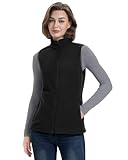 33,000ft Women's Fleece Vest, Lightweight Warm Polar Soft Vests Outerwear with Zip Up Pockets, Sleeveless Jacket for Winter