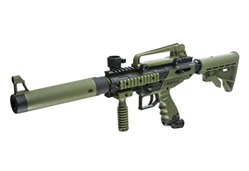 Maddog Tippmann Cronus Tactical Silver Co2 Paintball Gun Marker Starter Package - Black / Olive #TOP7
