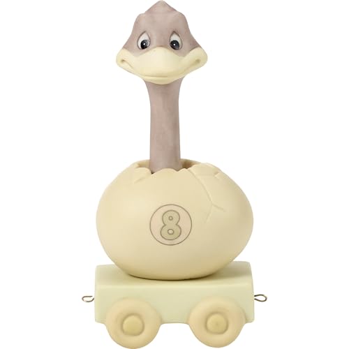 Precious Moments, Isn't Eight Just Great, Birthday Train Age 8, Bisque Porcelain Figurine, 142028