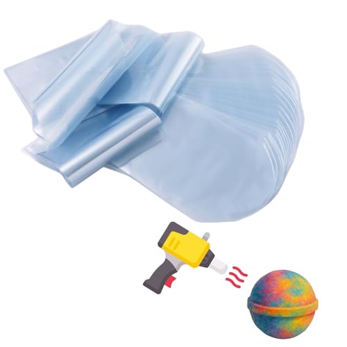 Image of Weiwei - 400 PCS 4x6 inch Odorless PVC Heat Shrink Wrap Bags 100 Gauge for Bath Bombs | Dome Shrink Bags