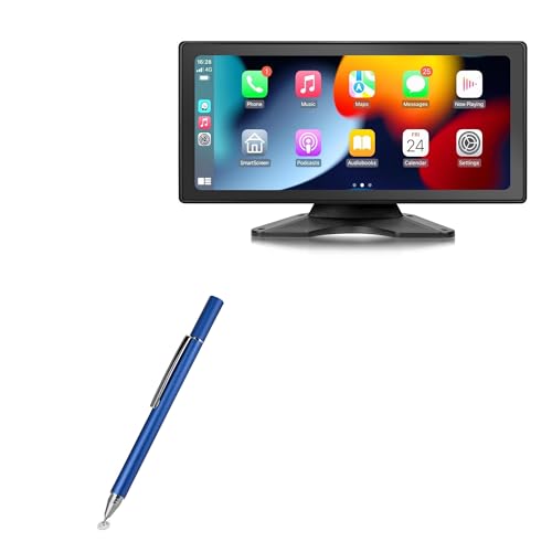 BoxWave Stylus Pen Compatible with cogamichi Portable Apple Carplay Car Screen (10.36 in) - FineTouch Capacitive Stylus, Super Precise Stylus Pen - Lunar Blue