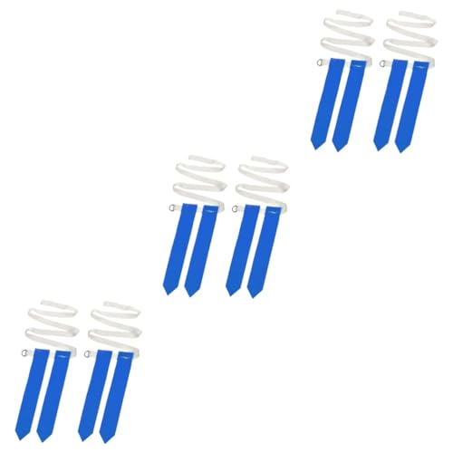 Happyyami 3sets Rugby Game Streamer Accessories Nylon Waist Belt Flag Football Label Webbing Perfect for Team Sports Training 2pcs*3