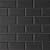 Bedrosians Le Cafe Rectangle Matte Porcelain Mosaic 12 x 12, Black (9.25 sq. ft./Case)