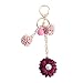 Produktbild Xuxuou Stoff Blume Schlüsselanhänger auto Tasche Schmuck Anhänger Schlüsselanhänger Zubehör Frauen Schlüsselbund ausziehbar size 17 * 4.2 cm (#3)