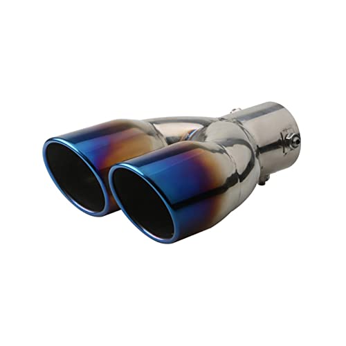 Tubo de escape doble para coche universal con terminales de doble salida