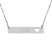 Bar Necklace Personalized Name Necklace Sterling Silver Custom Made Any Name