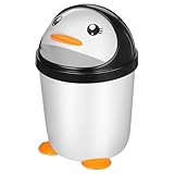 Healeved Cestino Gettacarte per Auto con Coperchio a Battente a Forma di Pinguino, Design ...