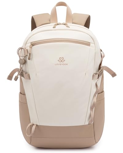 LOVEVOOK Rucksack Damen mit Brustgurt und 15,6 Zoll Laptopfach, Wanderrucksack Wasserdicht Für Stadtrundgang Leichtes Outdoor Uni, Tagesrucksäcke Daypack Reiserucksack Schulrucksack Teenager