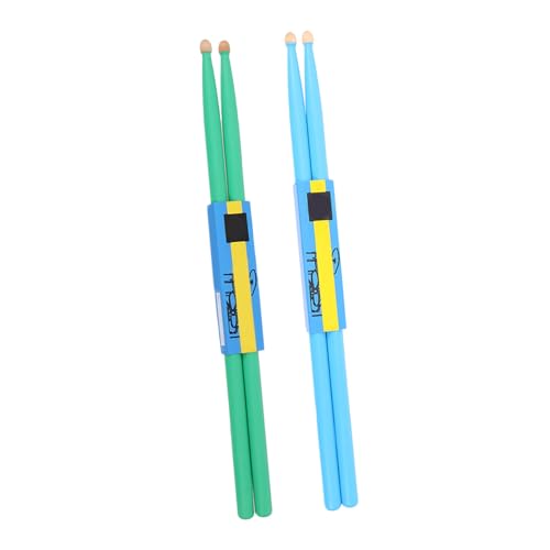 2 pares de baquetas de madera de arce para batería miniatura 1