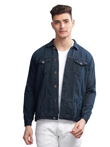 Image of Kuons Avenue Men's Regular Fit Trucker Jacket | Denim Jacket for Men